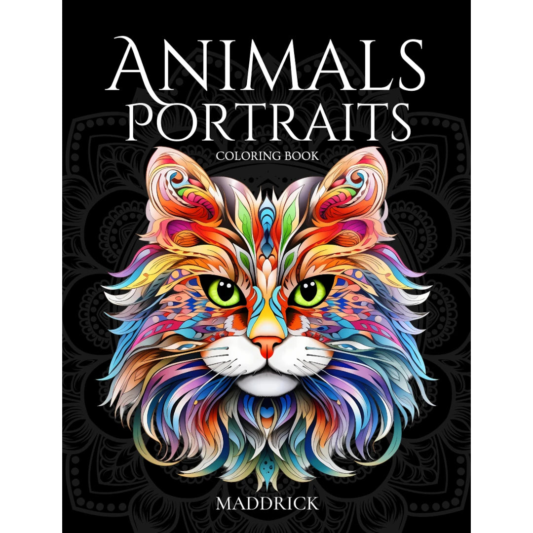 Animals Portraits coloring book