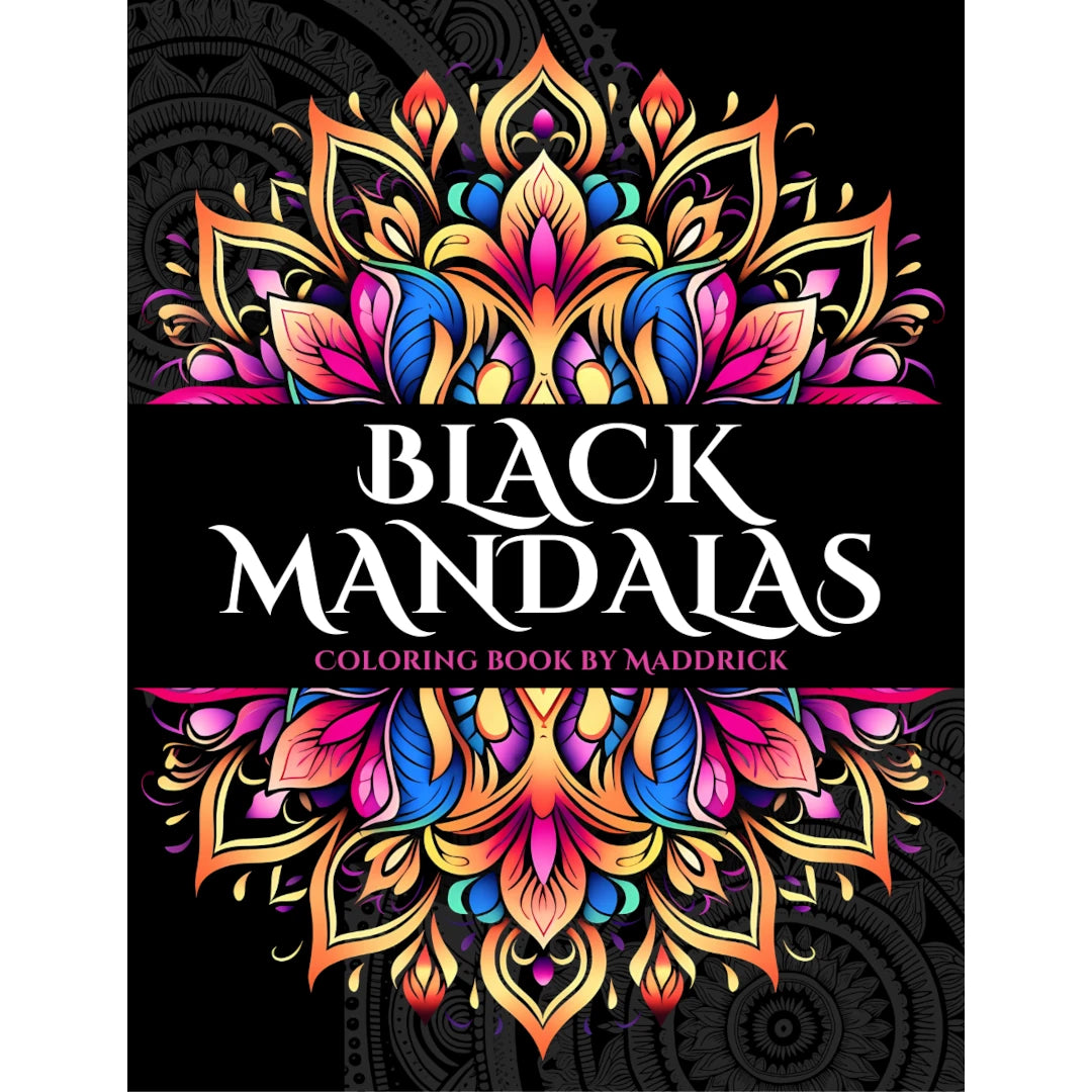 Black Mandalas Coloring book