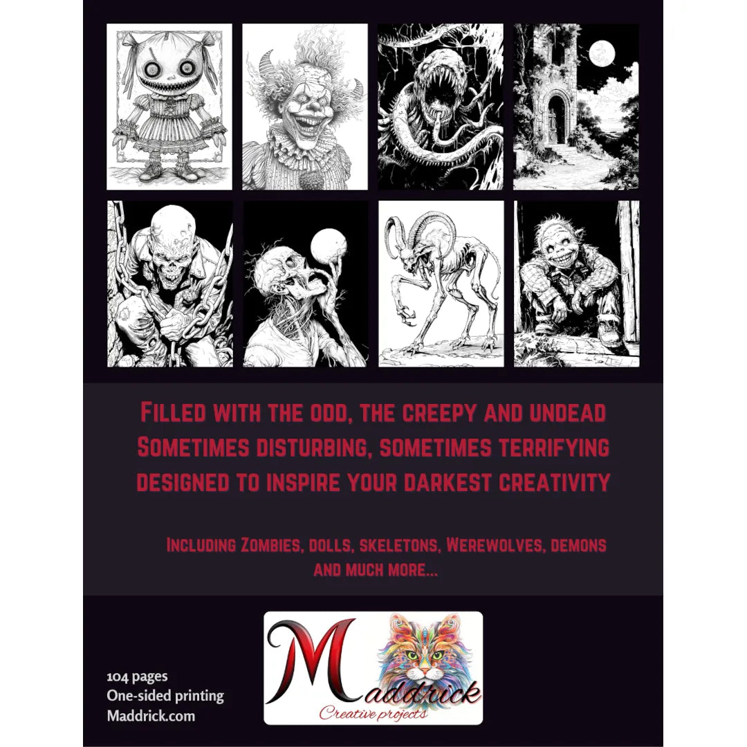 Creatures of the crypt and other oddities Coloring book