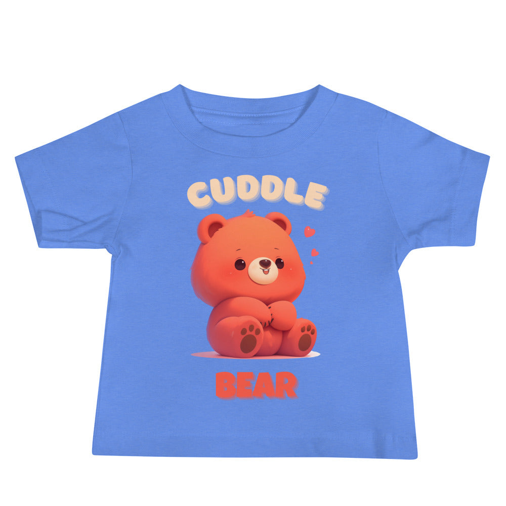 T-shirt à manches courtes en jersey pour bébé avec motif ours en peluche