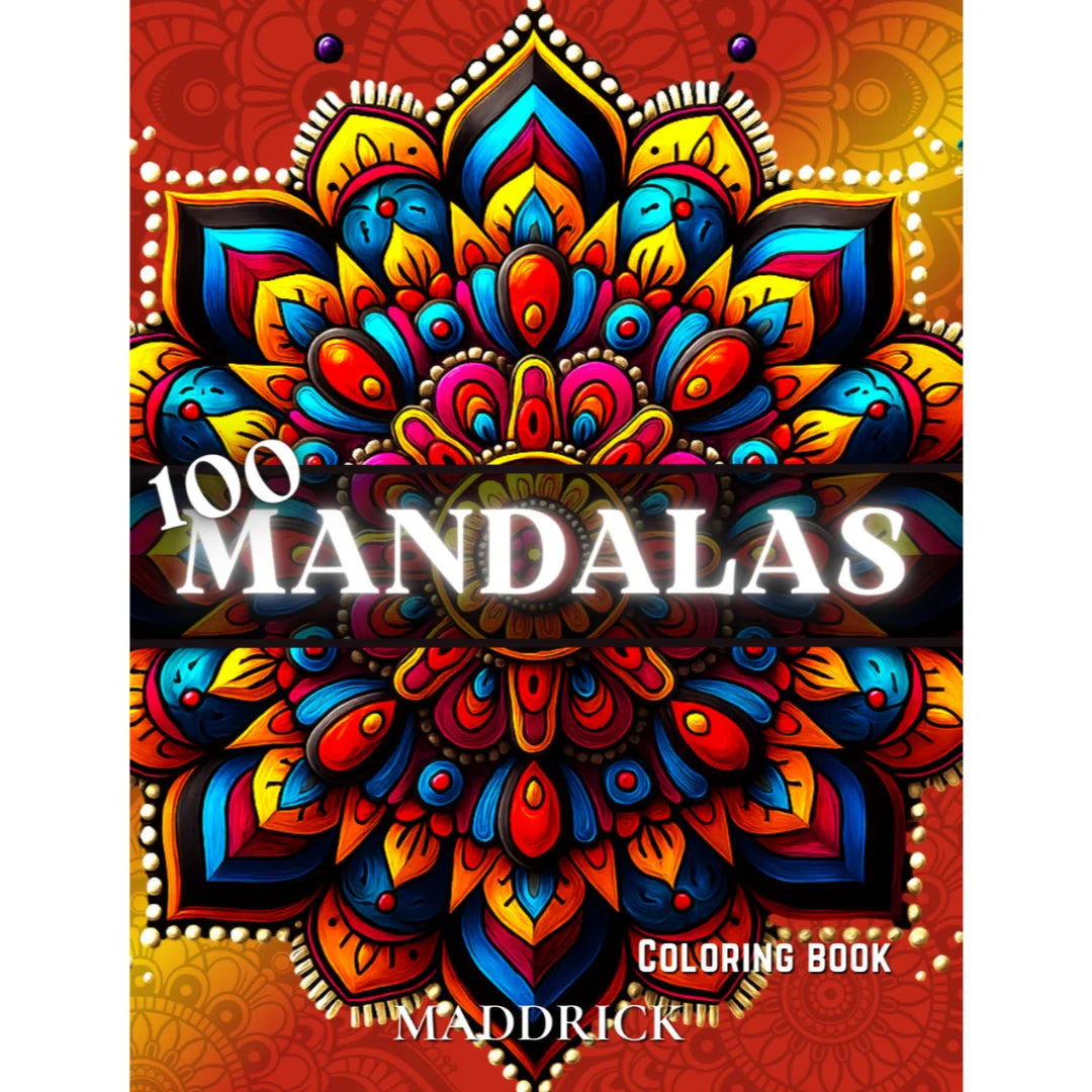 100 Mandalas: Adult coloring book