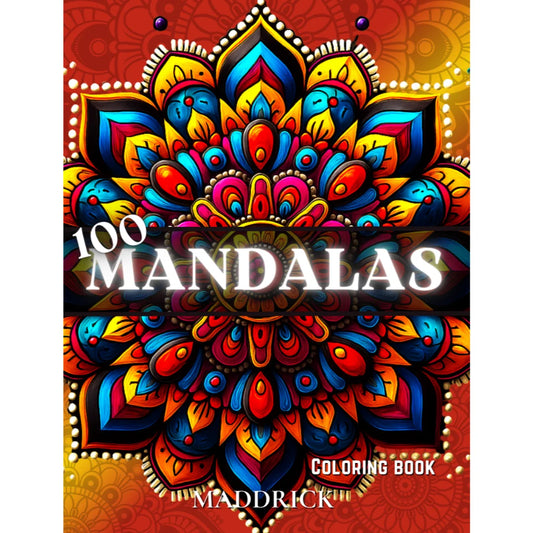 100 Mandalas: Adult coloring book