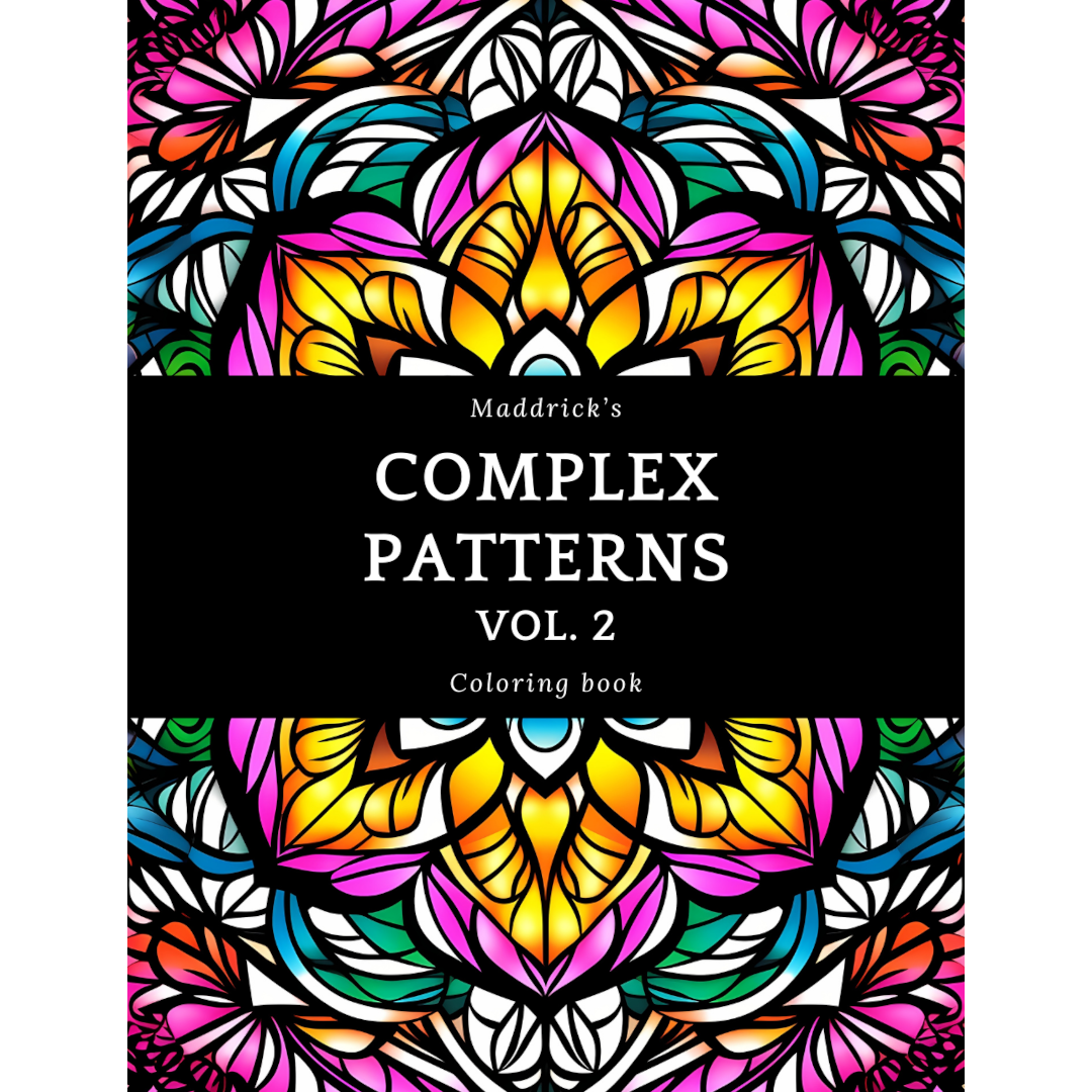 Complex patterns vol. 2: Coloring book with full-page complex mandala ...