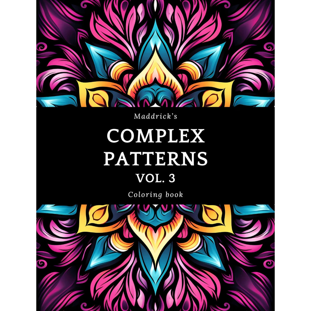 Complex patterns vol. 3: Coloring book with full-page mandala patterns ...