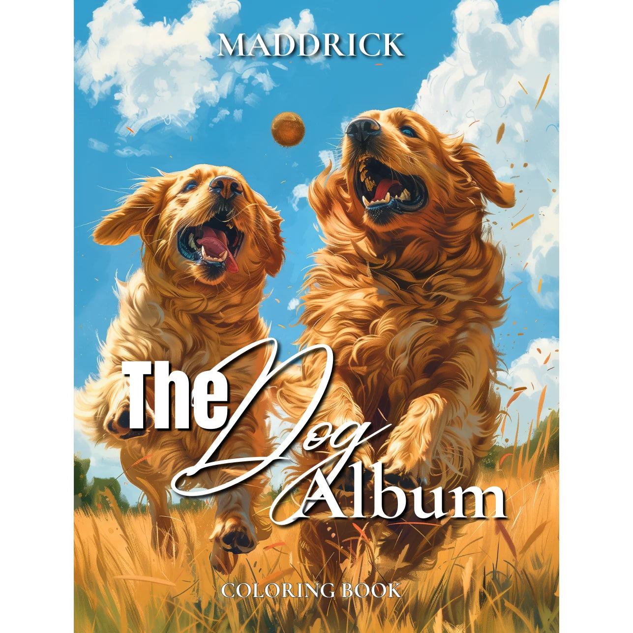 L'album de coloriage en niveaux de gris The Dog Album