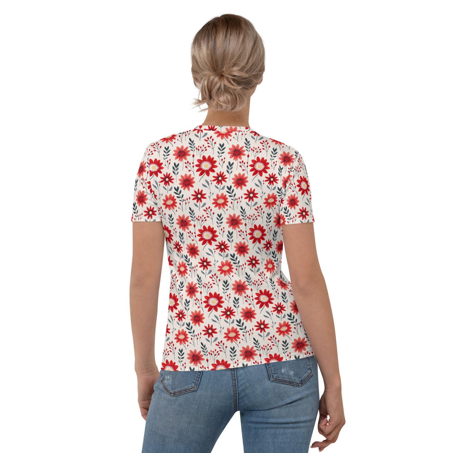 T-shirt Femme Margherites rouges