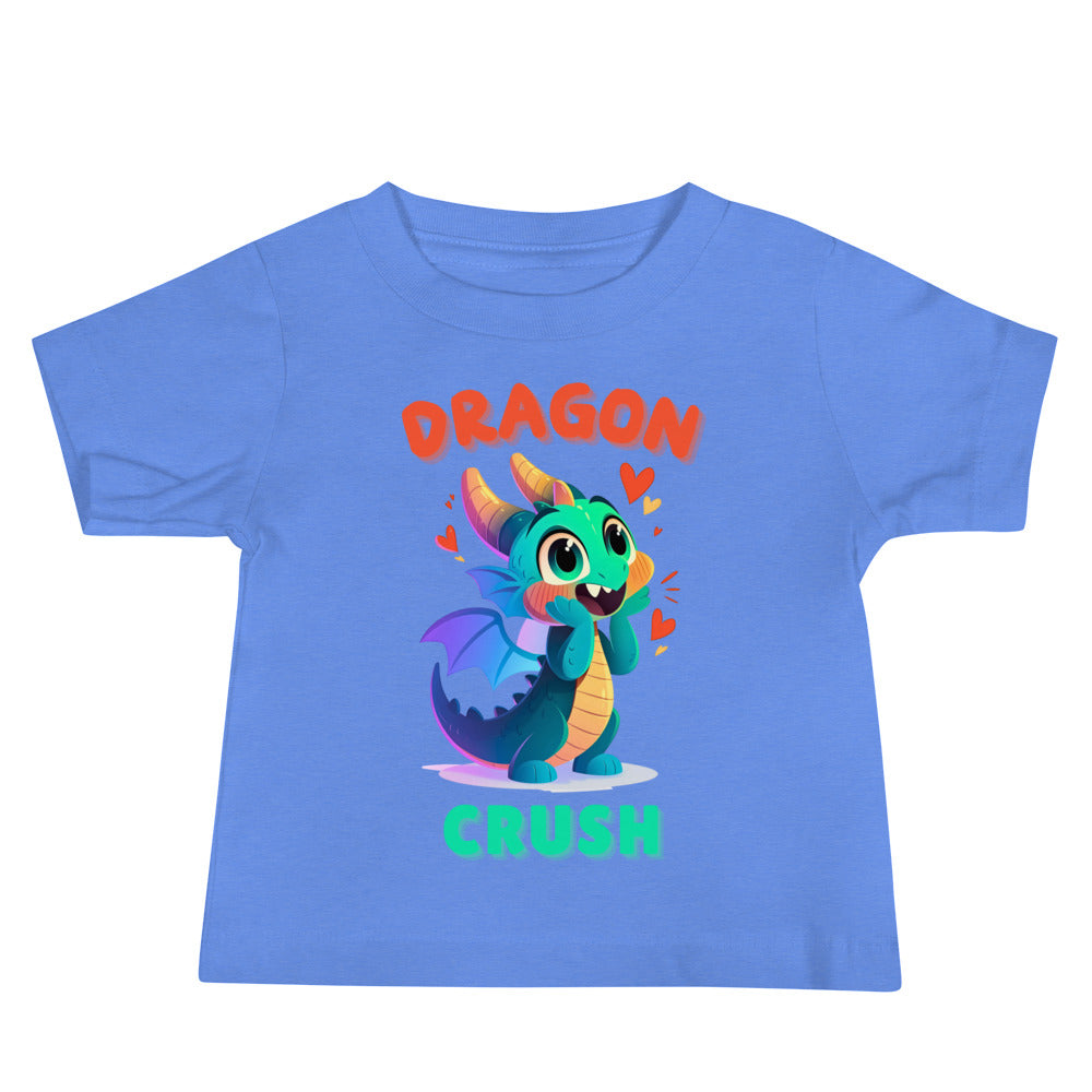 T-shirt à manches courtes en jersey pour bébé avec motif dragon et amour