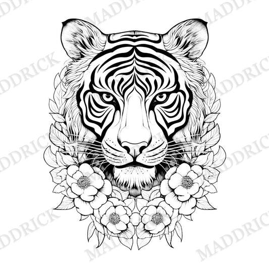 Animals Portraits Digital Coloring Pack