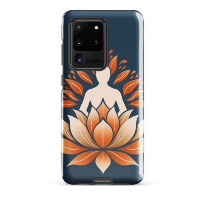 Lotus meditation orange blue Tough case for Samsung®
