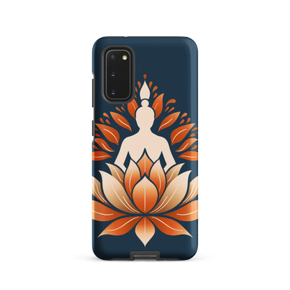 Lotus meditation orange blue Tough case for Samsung®